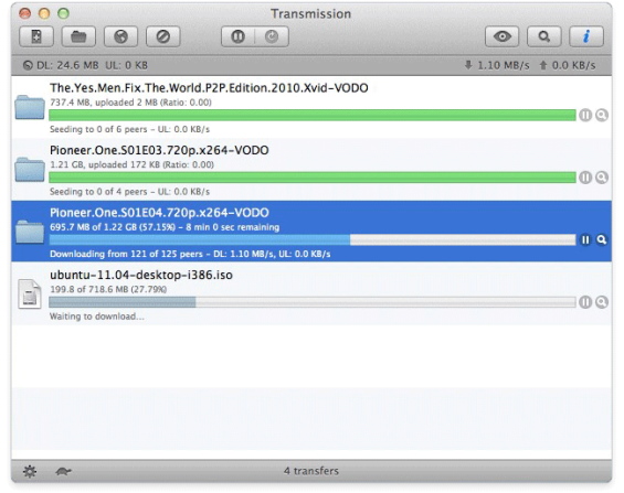 transmission torrent downloader for mac